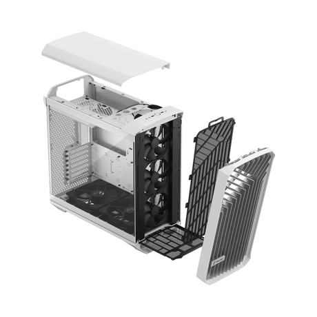 Fractal Design Torrent Mid-Tower Case (White, Clear Tempered Glass) — Being Shipped