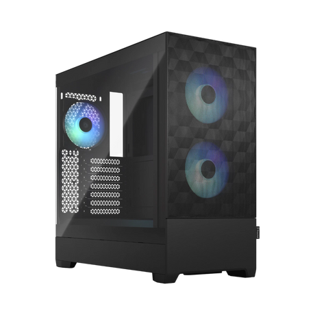 Fractal Design Pop Air RGB Mid-Tower Case (Black Tempered Glass, Clear Tint) — Being Shipped