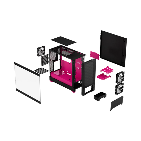Fractal Design Pop Air RGB Mid-Tower Case (Magenta Core) — Being Shipped