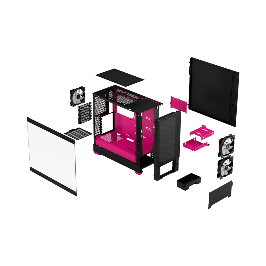 Fractal Design Pop Air RGB Mid-Tower Case (Magenta Core) — Being Shipped