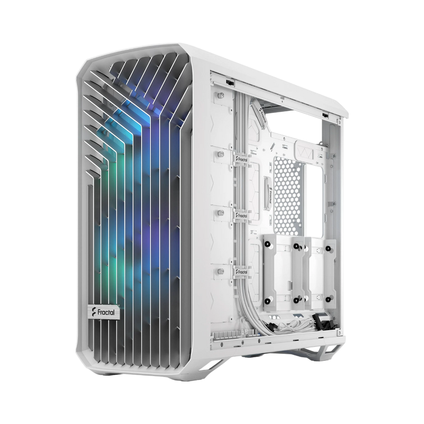 Fractal Design Torrent RGB Mid-Tower Case (White, Clear Tempered Glass) — Being Shipped