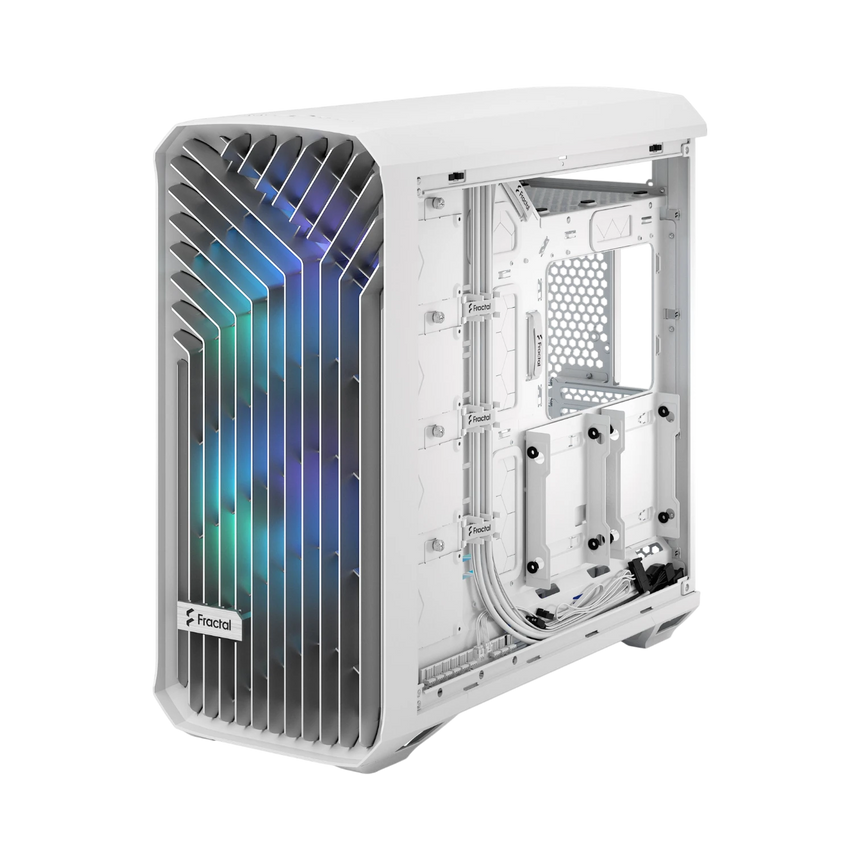 Fractal Design Torrent RGB Mid-Tower Case (White, Clear Tempered Glass) — Being Shipped