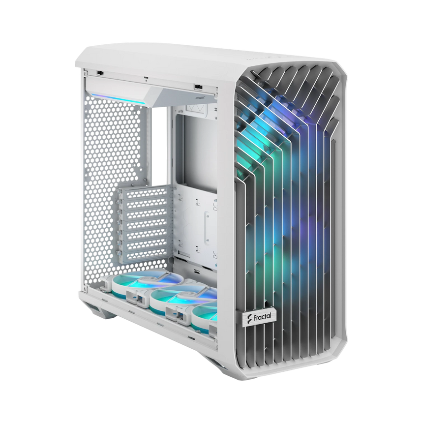 Fractal Design Torrent RGB Mid-Tower Case (White, Clear Tempered Glass) — Being Shipped