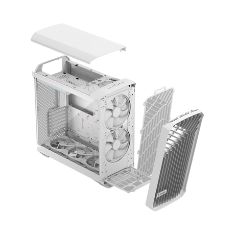 Fractal Design Torrent RGB Mid-Tower Case (White, Clear Tempered Glass) — Being Shipped