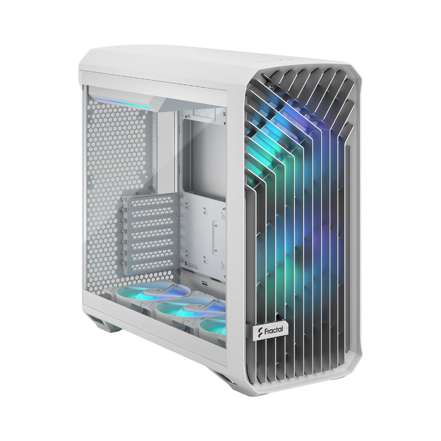 Fractal Design Torrent RGB Mid-Tower Case (White, Clear Tempered Glass) — Being Shipped