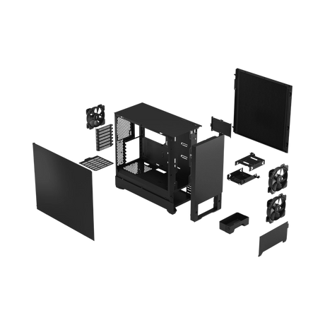 Fractal Design Pop Silent Mid-Tower Case (Black Solid) — Being Shipped