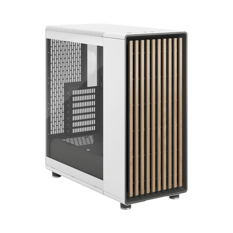 Fractal Design North Mid-Tower Case (Chalk White, Clear Glass) — Being Shipped
