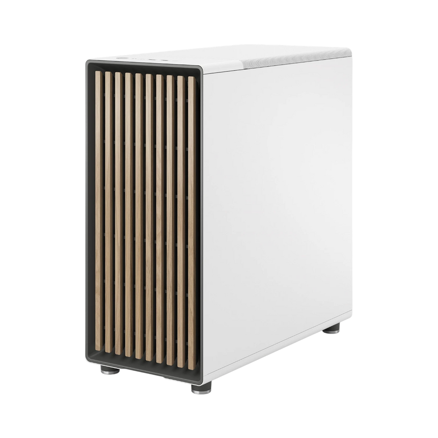 Fractal Design North Mid-Tower Case (Chalk White, Clear Glass) — Being Shipped