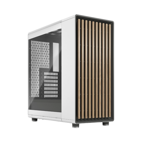 Fractal Design North Mid-Tower Case (Chalk White, Clear Glass) — Being Shipped