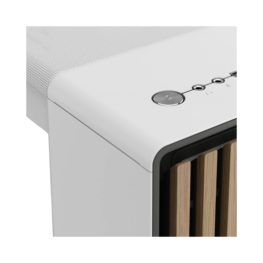 Fractal Design North Mid-Tower Case (Chalk White, Clear Glass) — Being Shipped