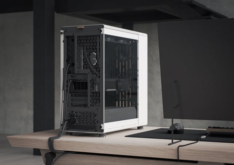 Fractal Design North Mid-Tower Case (Chalk White, Clear Glass) — Being Shipped