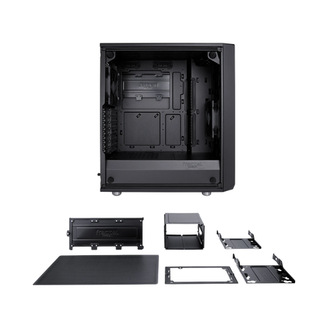 Fractal Design Meshify C Mid-Tower Case (Tempered Glass, Black) — Being Shipped