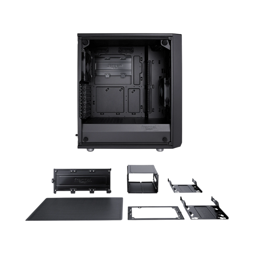 Fractal Design Meshify C Mid-Tower Case (Tempered Glass, Black) — Being Shipped