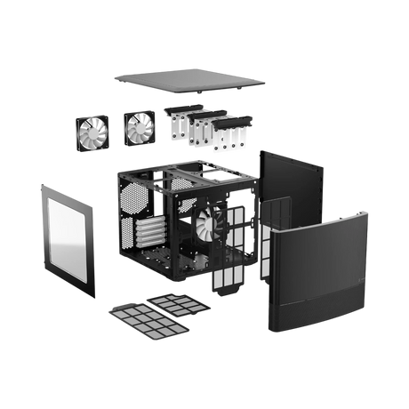Fractal Design Node 804 Micro-ATX Computer Case (Windowed, Black) — Being Shipped