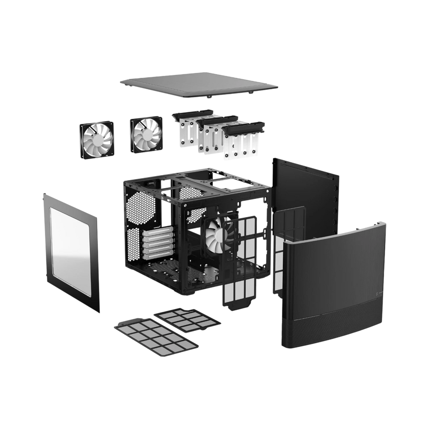 Fractal Design Node 804 Micro-ATX Computer Case (Windowed, Black) — Being Shipped