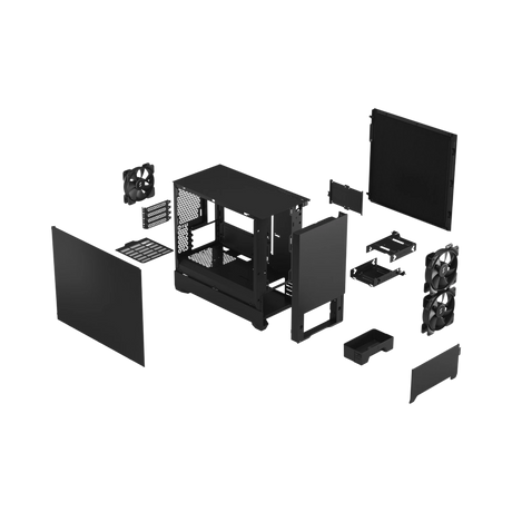Fractal Design Pop Mini Silent Case (Solid Black) — Being Shipped