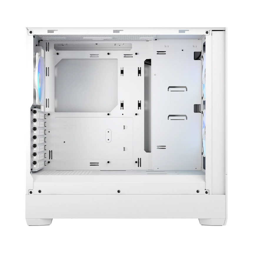 Fractal Design Pop Air RGB Mid-Tower Case (White Tempered Glass, Clear Tint) — Being Shipped