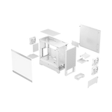 Fractal Design Pop Air RGB Mid-Tower Case (White Tempered Glass, Clear Tint) — Being Shipped