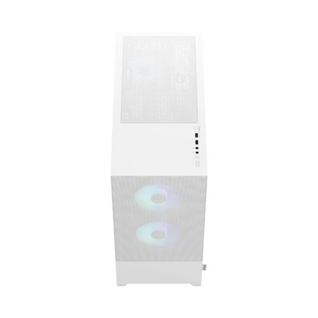 Fractal Design Pop Air RGB Mid-Tower Case (White Tempered Glass, Clear Tint) — Being Shipped