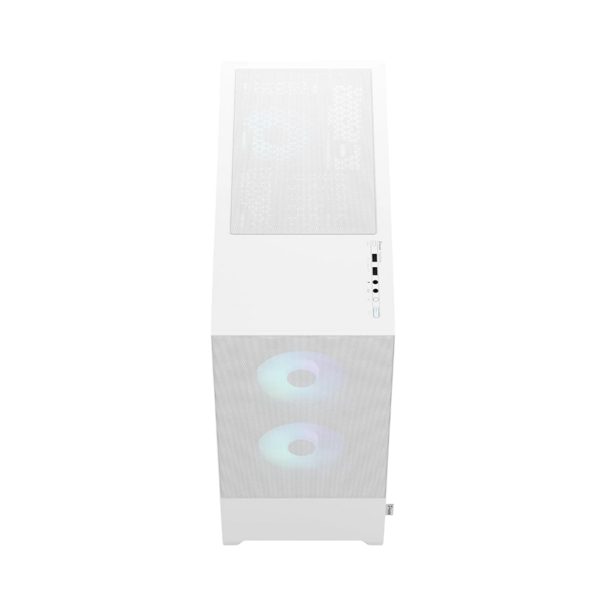 Fractal Design Pop Air RGB Mid-Tower Case (White Tempered Glass, Clear Tint) — Being Shipped