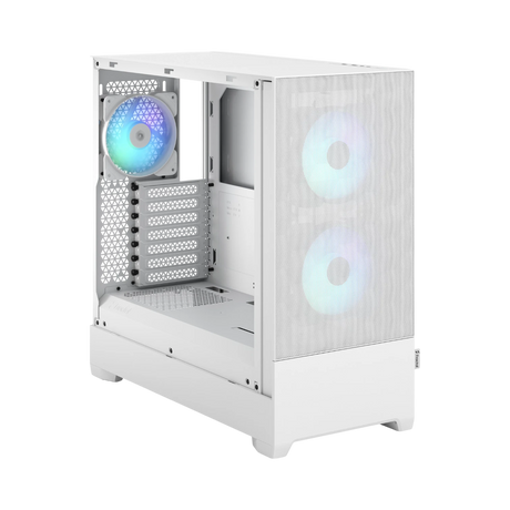 Fractal Design Pop Air RGB Mid-Tower Case (White Tempered Glass, Clear Tint) — Being Shipped