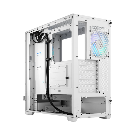 Fractal Design Pop Air RGB Mid-Tower Case (White Tempered Glass, Clear Tint) — Being Shipped