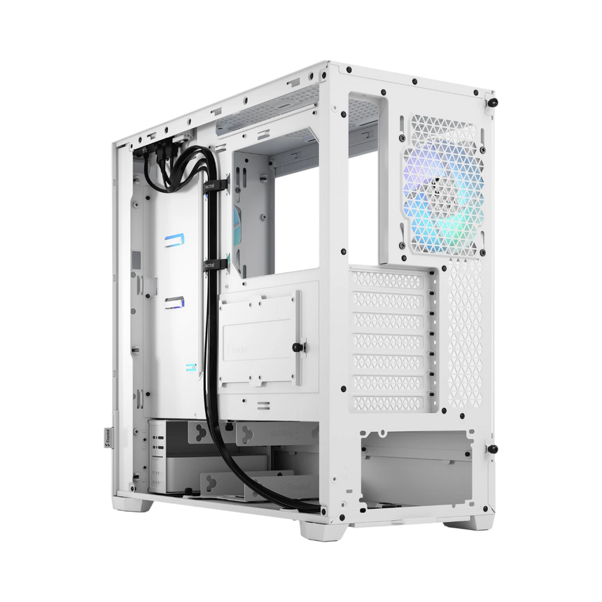 Fractal Design Pop Air RGB Mid-Tower Case (White Tempered Glass, Clear Tint) — Being Shipped