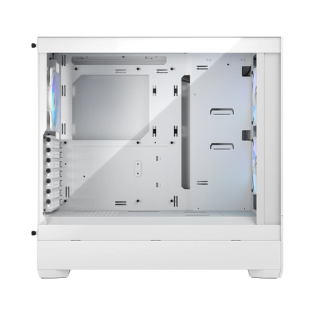 Fractal Design Pop Air RGB Mid-Tower Case (White Tempered Glass, Clear Tint) — Being Shipped