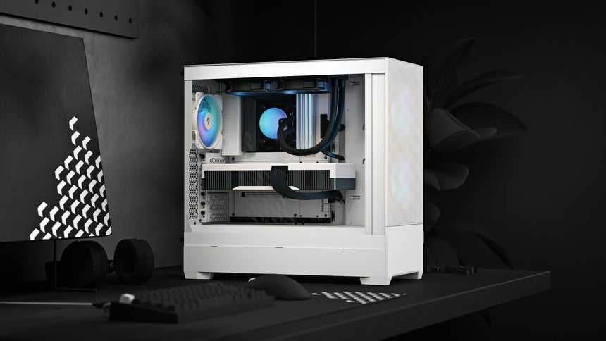 Fractal Design Pop Air RGB Mid-Tower Case (White Tempered Glass, Clear Tint) — Being Shipped