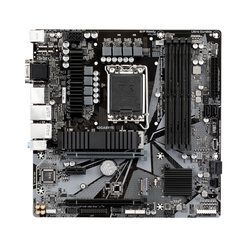 Gigabyte Q670M D3H DDR4 Q670 Chipset LGA1700 Socket Micro ATX Motherboard — Being Shipped