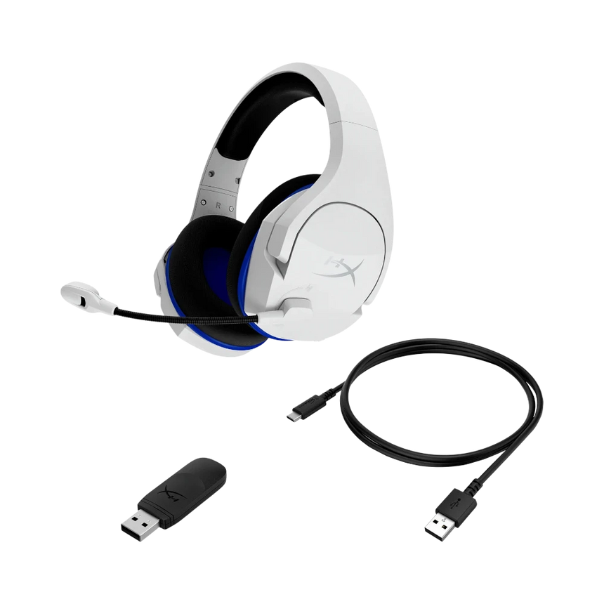 HyperX Cloud Stinger Core Wireless Gaming Headset (White/Blue) — Being Shipped