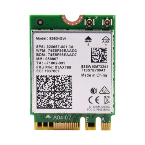 Intel Wireless-AC 9260 M.2 2230 Network Adapter — Being Shipped