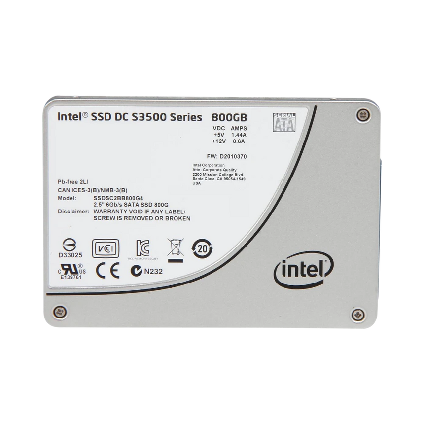 Intel DC S3500 800GB 2.5" SATA 6Gb/s MLC Internal SSD — Being Shipped