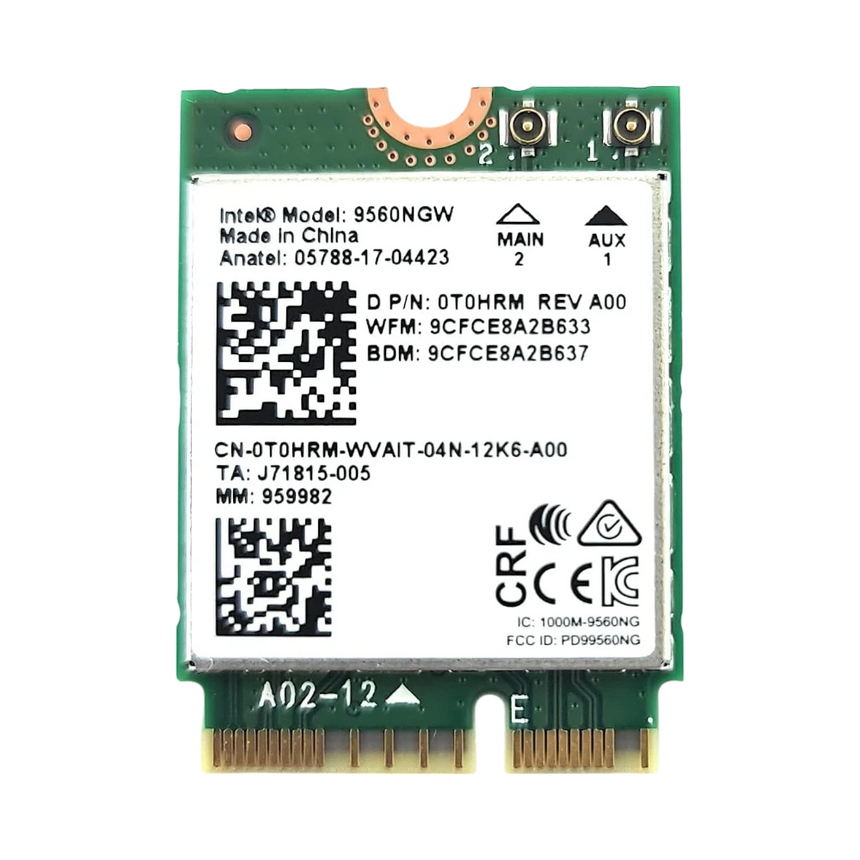 Intel Wireless-AC 9560 M.2 2230 Network Adapter — Being Shipped