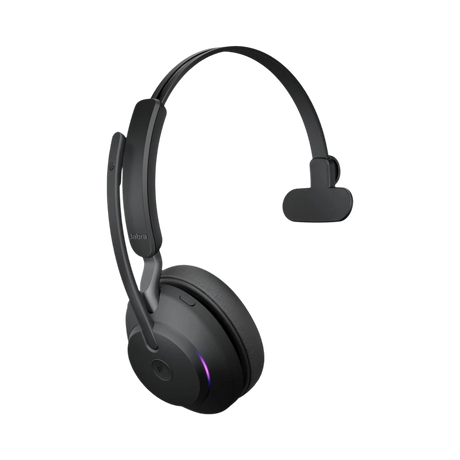 Jabra Evolve2 65 Mono Wireless On-Ear Headset (Unified Communication, USB Type-A, Black) — Being Shipped