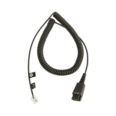 Jabra QD to Modular RJ Extension Coiled Cord — Being Shipped