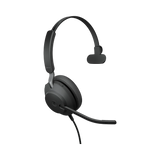 Jabra Evolve2 40 Mono Wired On-Ear Headset (Unified Communication, USB Type-C, Black) — Being Shipped