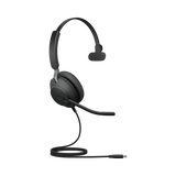 Jabra Evolve2 40 Mono Wired On-Ear Headset (Unified Communication, USB Type-C, Black) — Being Shipped