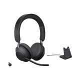 Jabra Evolve2 65 Stereo Wireless On-Ear Headset with Stand (Microsoft Teams, USB Type-C, Black) — Being Shipped