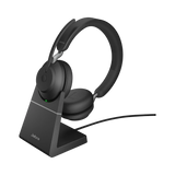 Jabra Evolve2 65 Stereo Wireless On-Ear Headset with Stand (Microsoft Teams, USB Type-C, Black) — Being Shipped