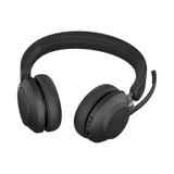 Jabra Evolve2 65 Stereo Wireless On-Ear Headset with Stand (Microsoft Teams, USB Type-C, Black) — Being Shipped
