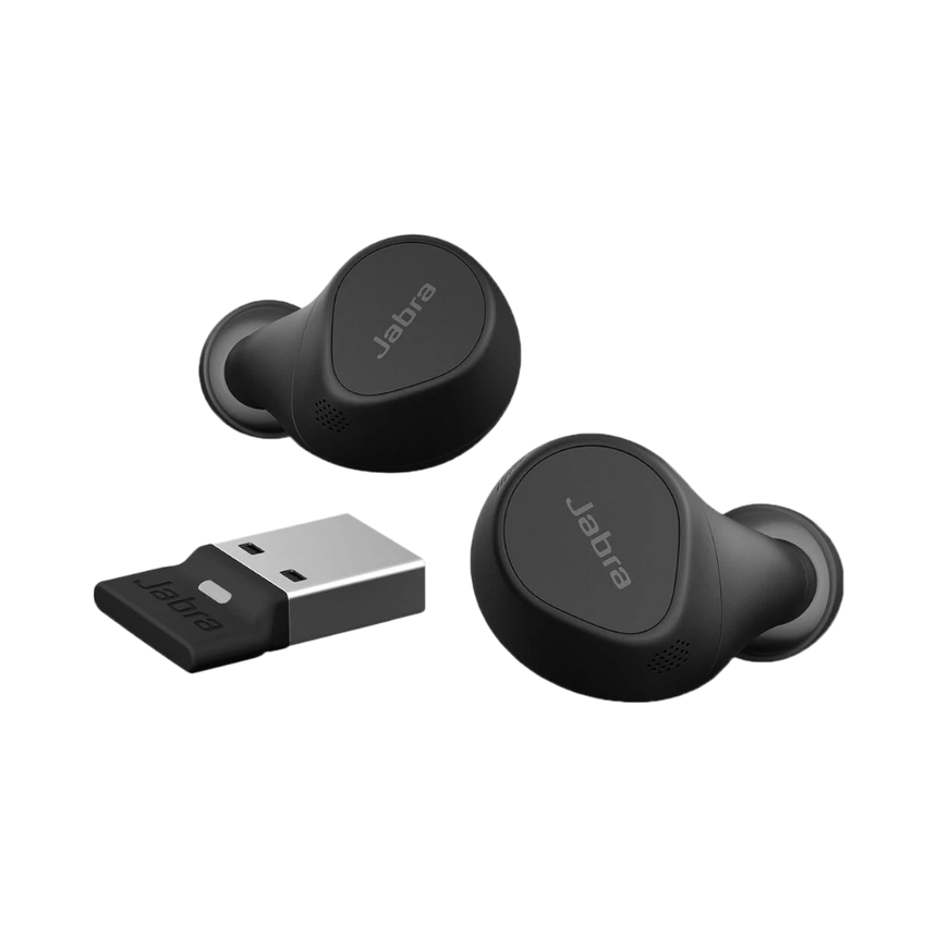 Jabra Evolve2 Buds USB-A MS Earbuds with USB-A Bluetooth Dongle — Being Shipped