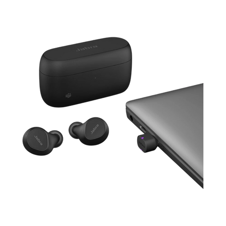 Jabra Evolve2 Buds USB-A MS Earbuds with USB-A Bluetooth Dongle — Being Shipped