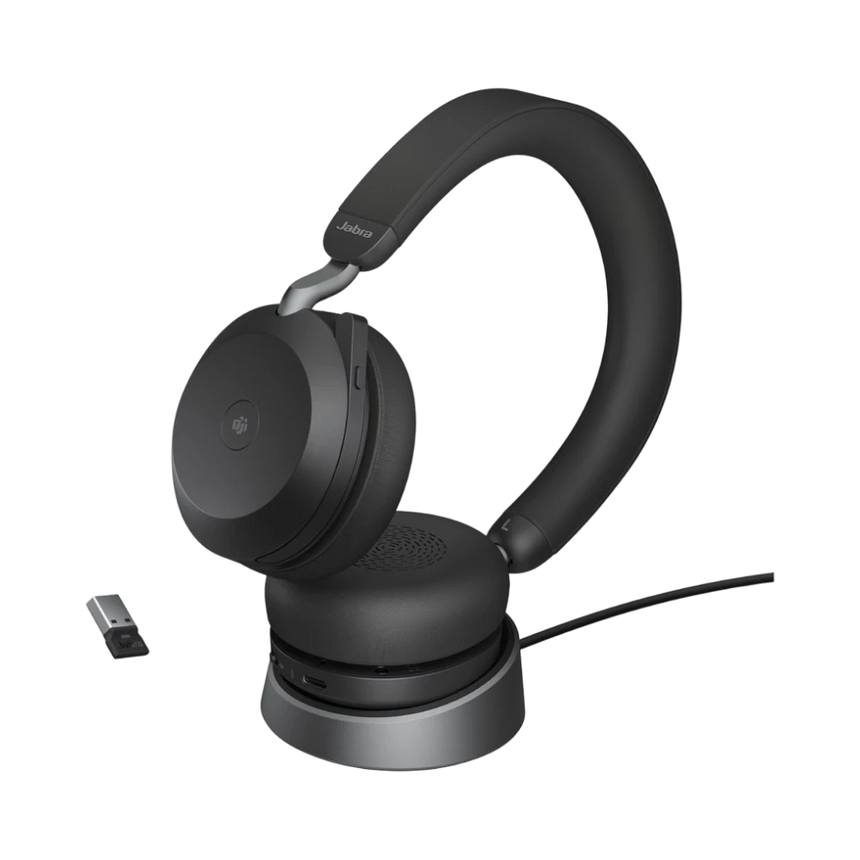Jabra Evolve2 75 MS Wireless Noise-Canceling Headset (Black) — Being Shipped