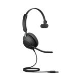 Jabra Evolve2 40 SE Mono Wired On-Ear Headset (Unified Communications, USB-A, Black) — Being Shipped