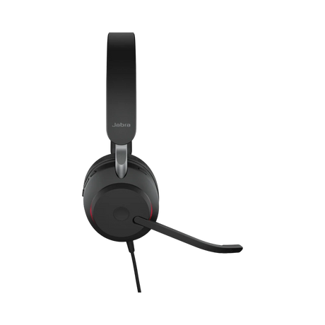 Jabra Evolve2 40 SE Mono Wired On-Ear Headset (Unified Communications, USB-A, Black) — Being Shipped