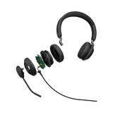 Jabra Evolve2 40 SE Mono Wired On-Ear Headset (Unified Communications, USB-A, Black) — Being Shipped