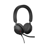 Jabra Evolve2 40 Stereo Wired On-Ear Headset (Unified Communication, USB Type-C, Black) — Being Shipped