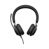 Jabra Evolve2 40 Stereo Wired On-Ear Headset (Unified Communication, USB Type-C, Black) — Being Shipped