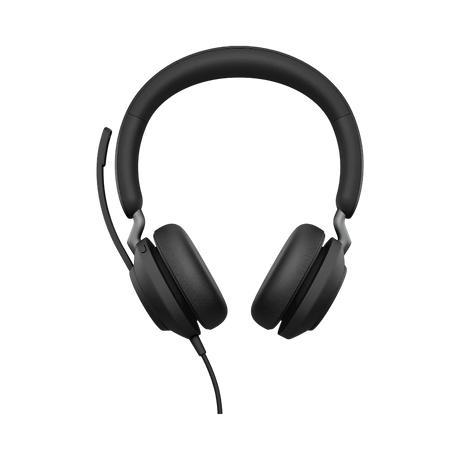Jabra Evolve2 40 Stereo Wired On-Ear Headset (Unified Communication, USB Type-C, Black) — Being Shipped